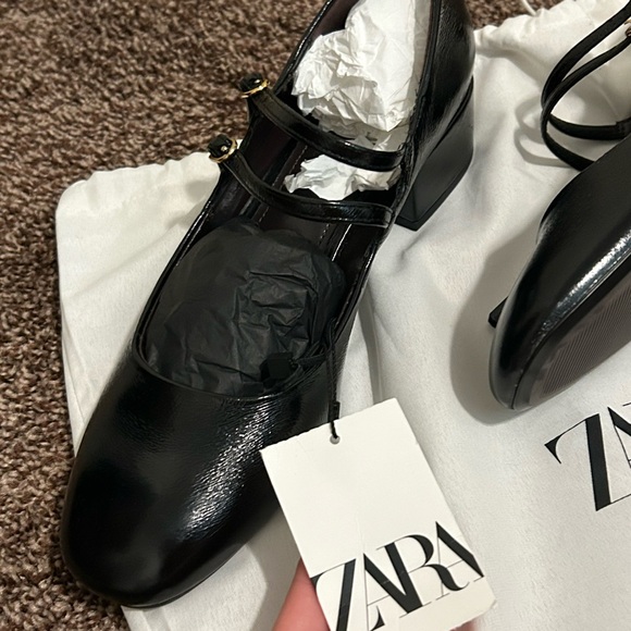 Zara Shoes - Zara Black Heeled Women's Shoes Rare Edition